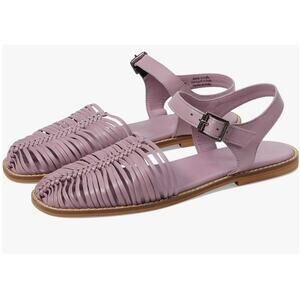 Free People Women's Frankie Fisher Leather Flats Purple Size 11 NEW